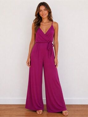 Rolla Coster Fuchsia Wrap‎ Top Jumpsuit